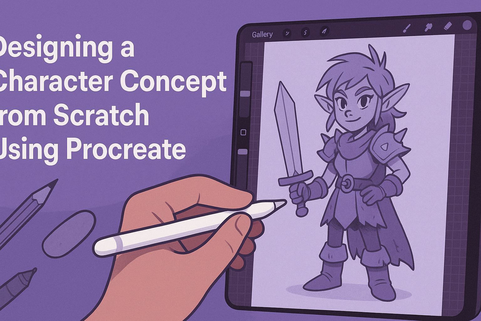 Designing a Character Concept from Scratch Using Procreate