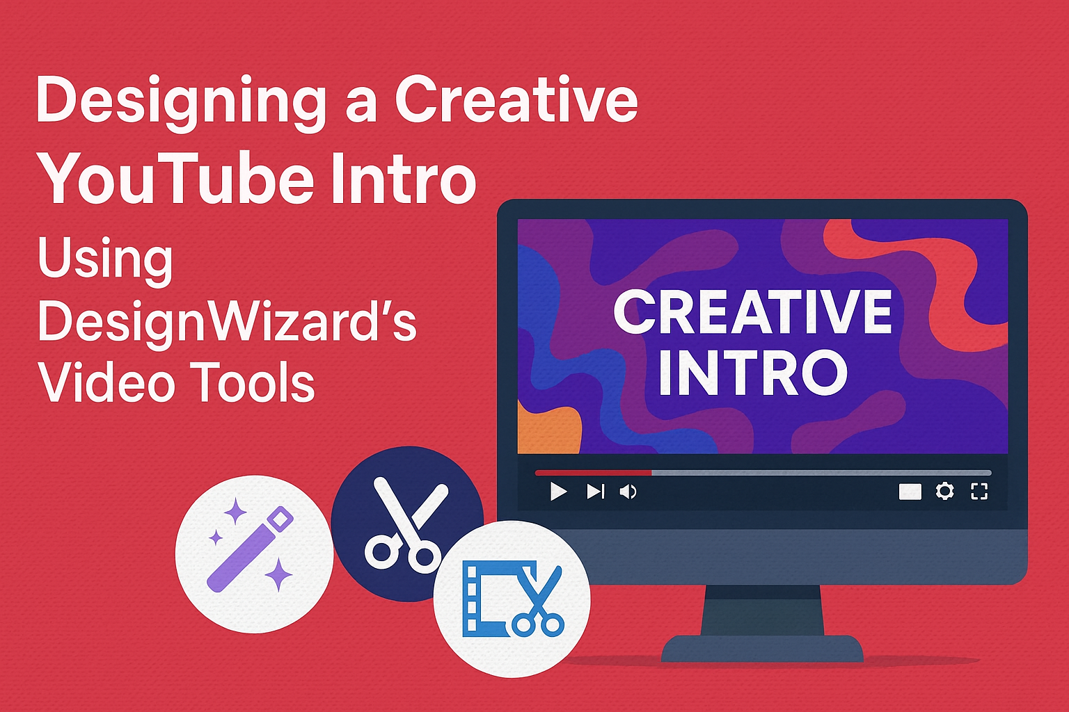 Designing a Creative YouTube Intro Using DesignWizard’s Video Tools