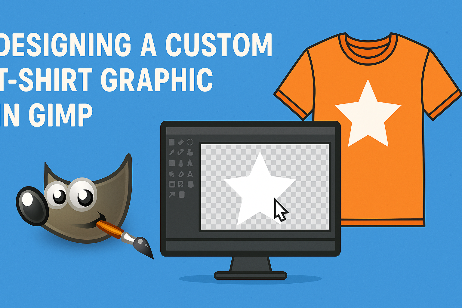 Designing a Custom T-Shirt Graphic in GIMP