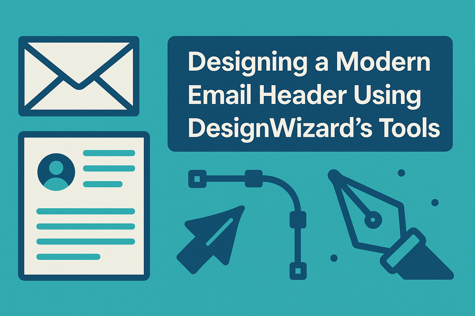 Designing a Modern Email Header Using DesignWizard’s Tools
