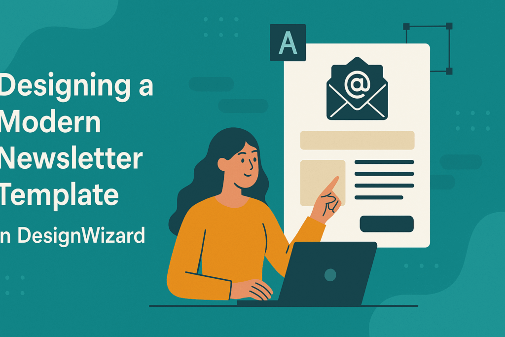 Designing a Make professional newsletter templates in DesignWizard ...