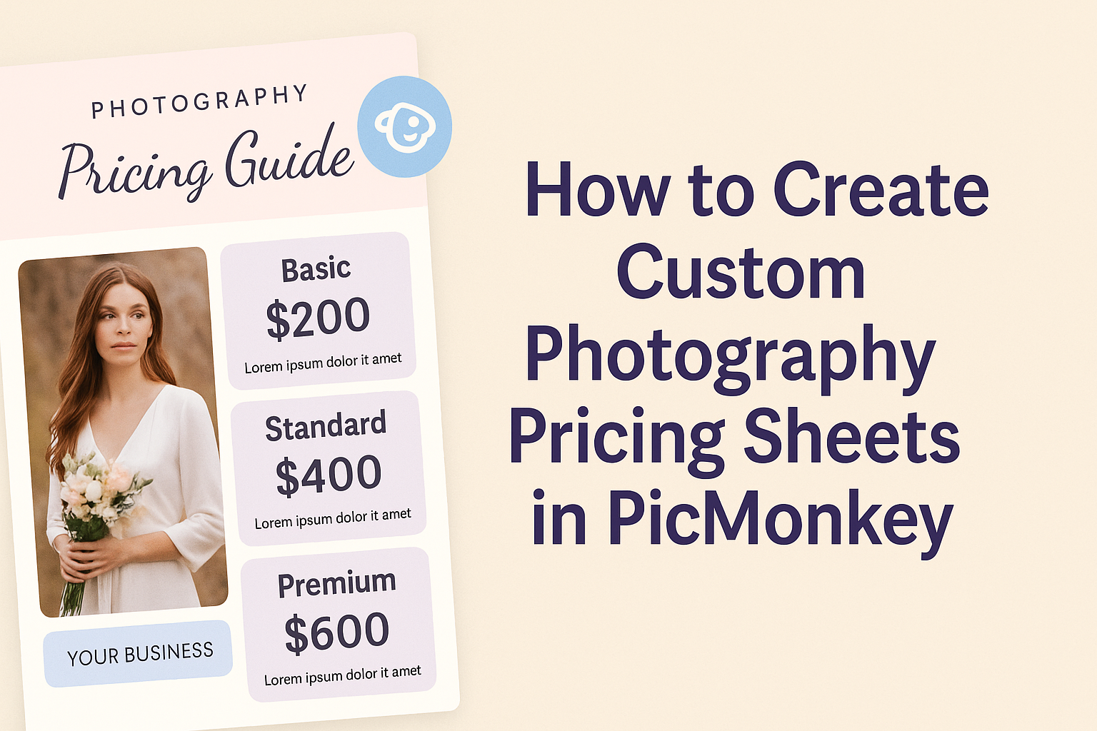How to Create Custom Photography Pricing Sheets in PicMonkey