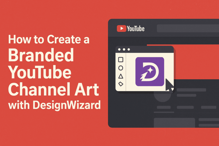 How to Create a Branded YouTube Channel Art with DesignWizard - Graphic ...