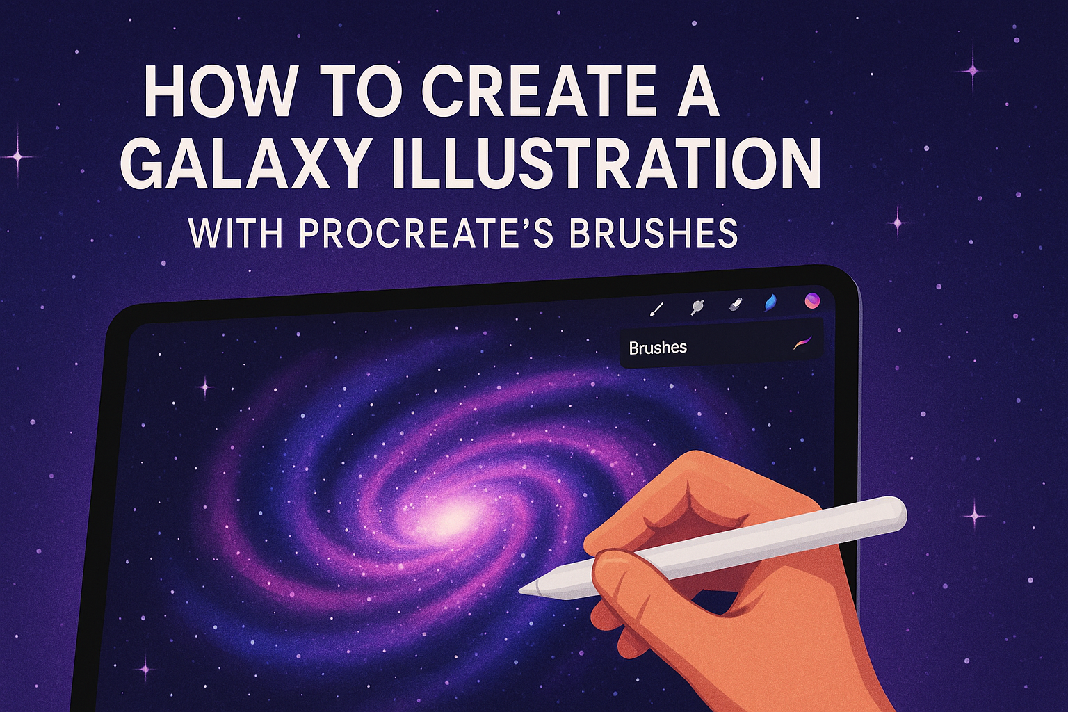 How to Create a Galaxy Illustration with Procreate’s Brushes