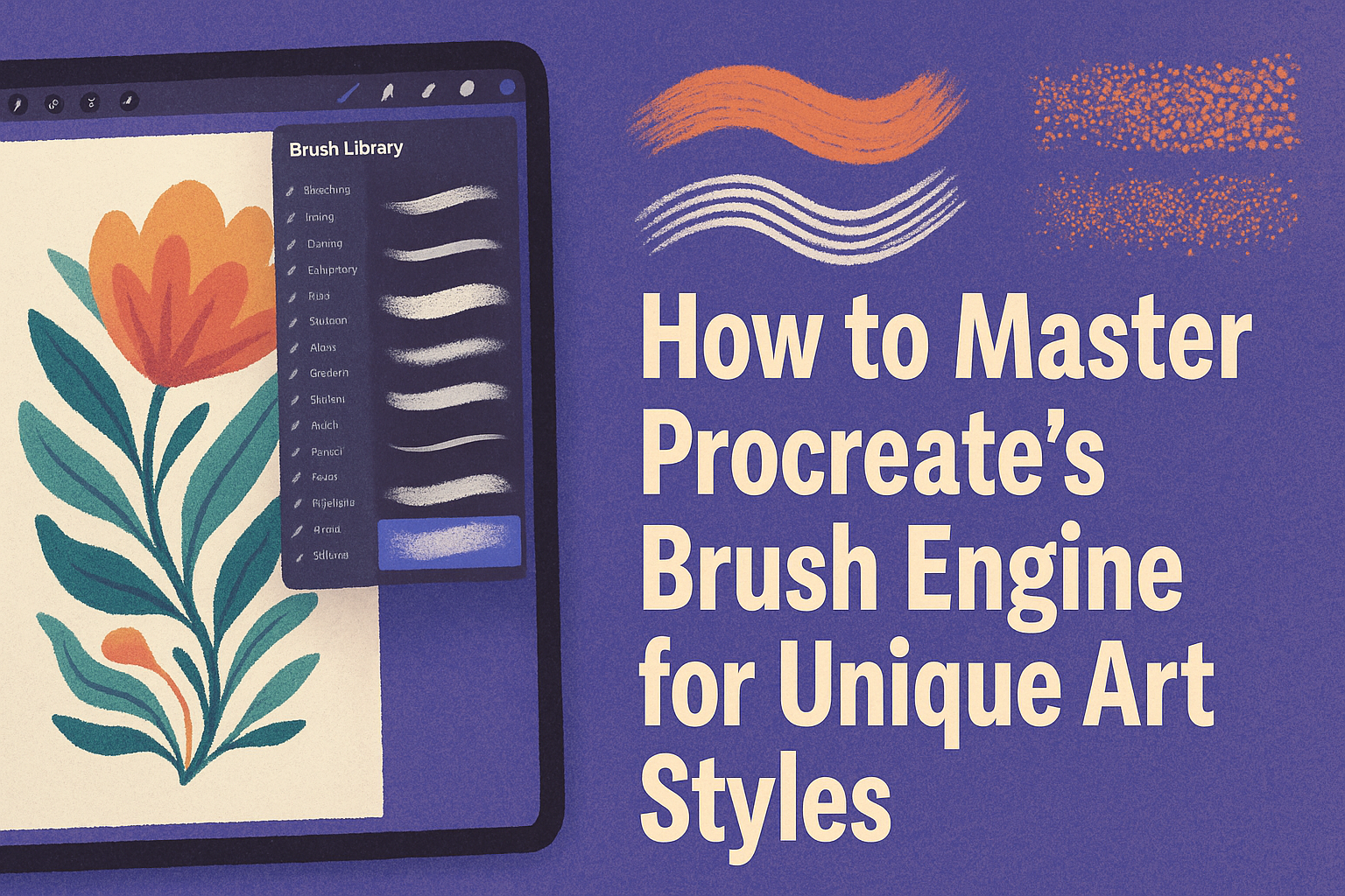 How to Master Procreate’s Brush Engine for Unique Art Styles