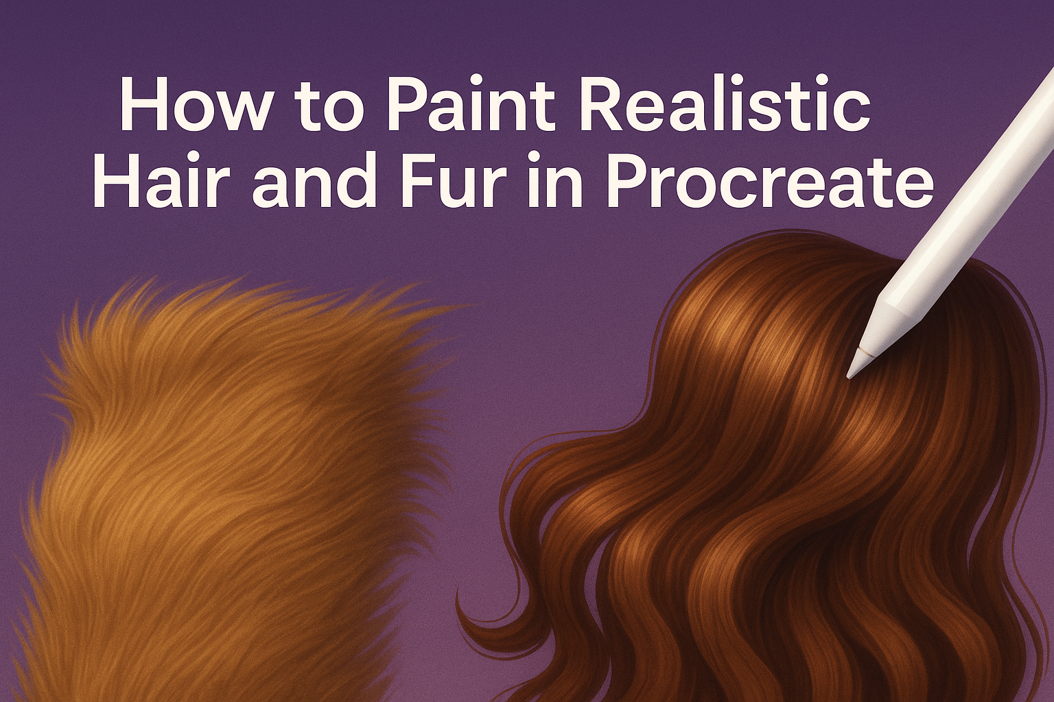 How to Paint Realistic Hair and Fur in Procreate