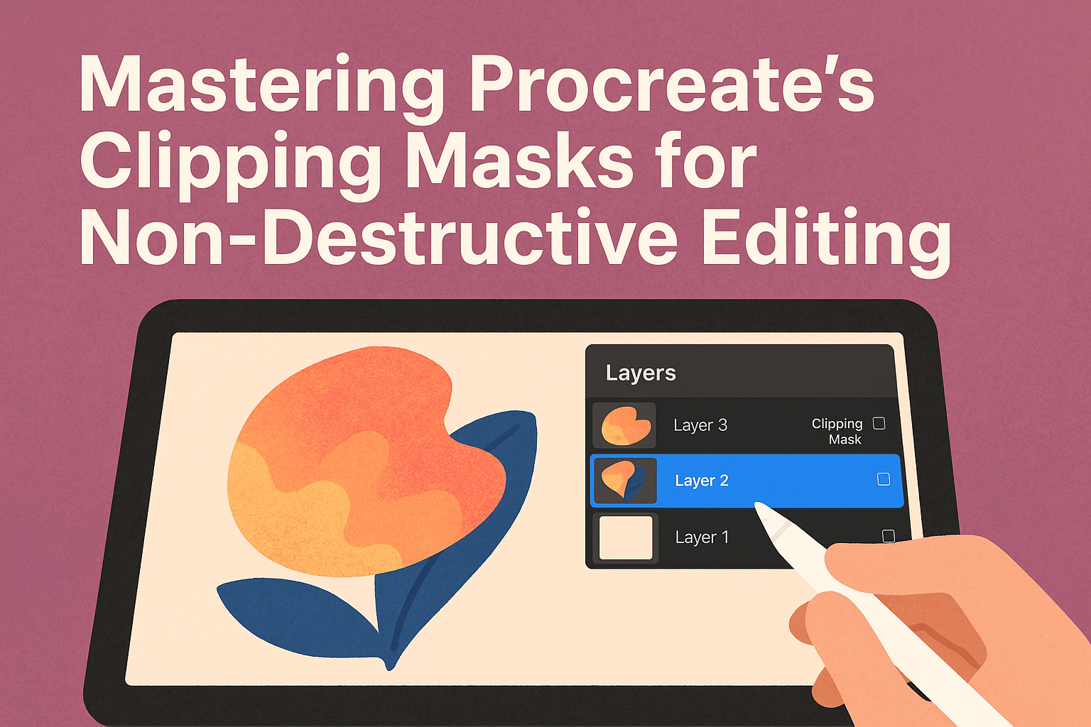 Mastering Procreate’s Clipping Masks for Non-Destructive Editing