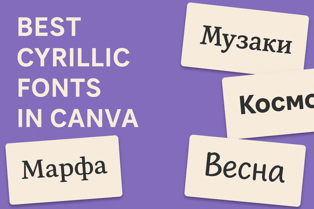 Best Cyrillic Fonts in Canva