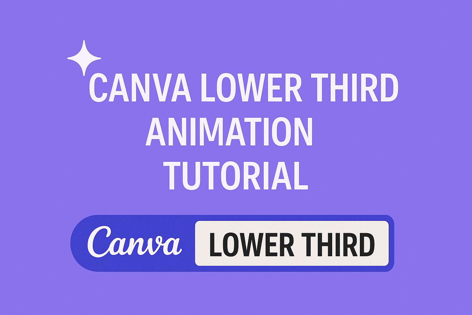 Canva Lower Third Animation Tutorial