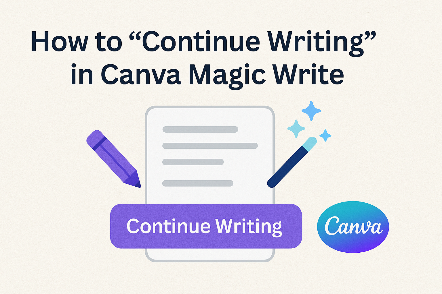 How to “Continue Writing” in Canva Magic Write
