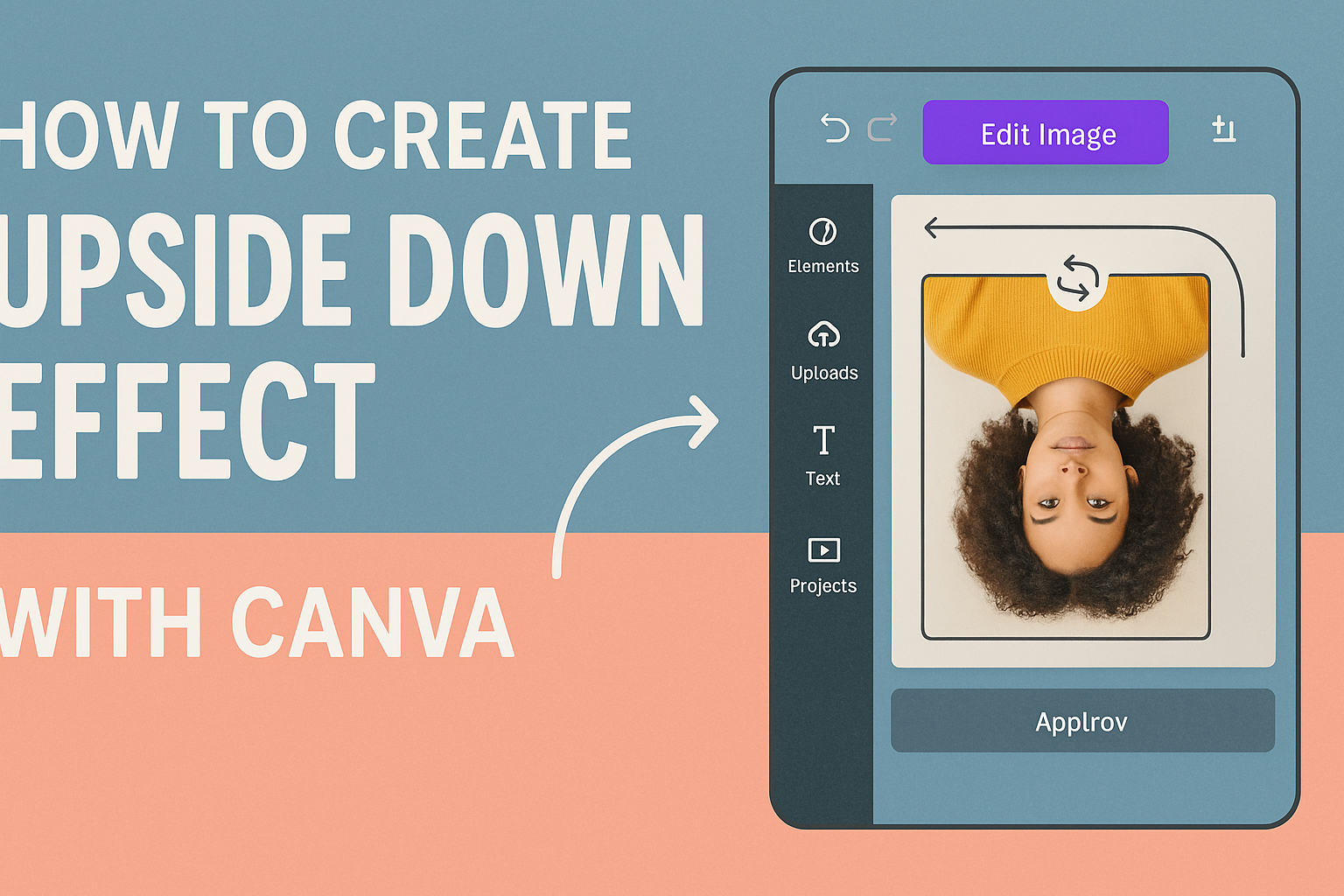 How to Create Upside Down Effect With Canva