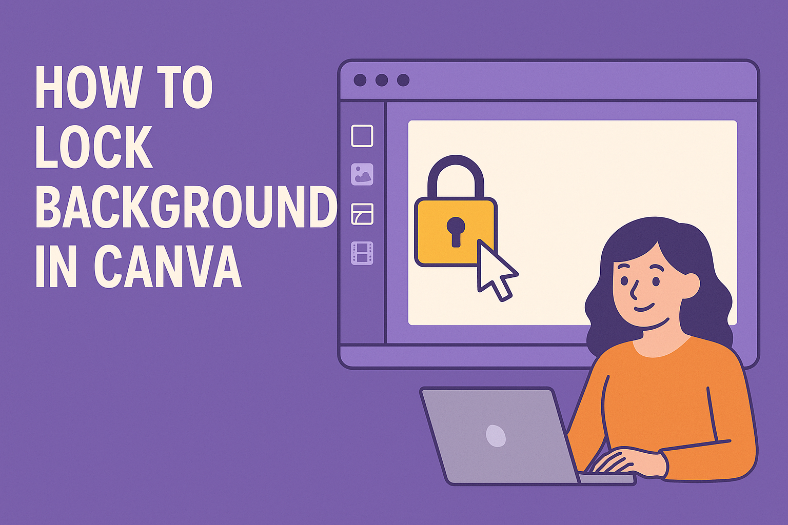 How to Lock Background in Canva