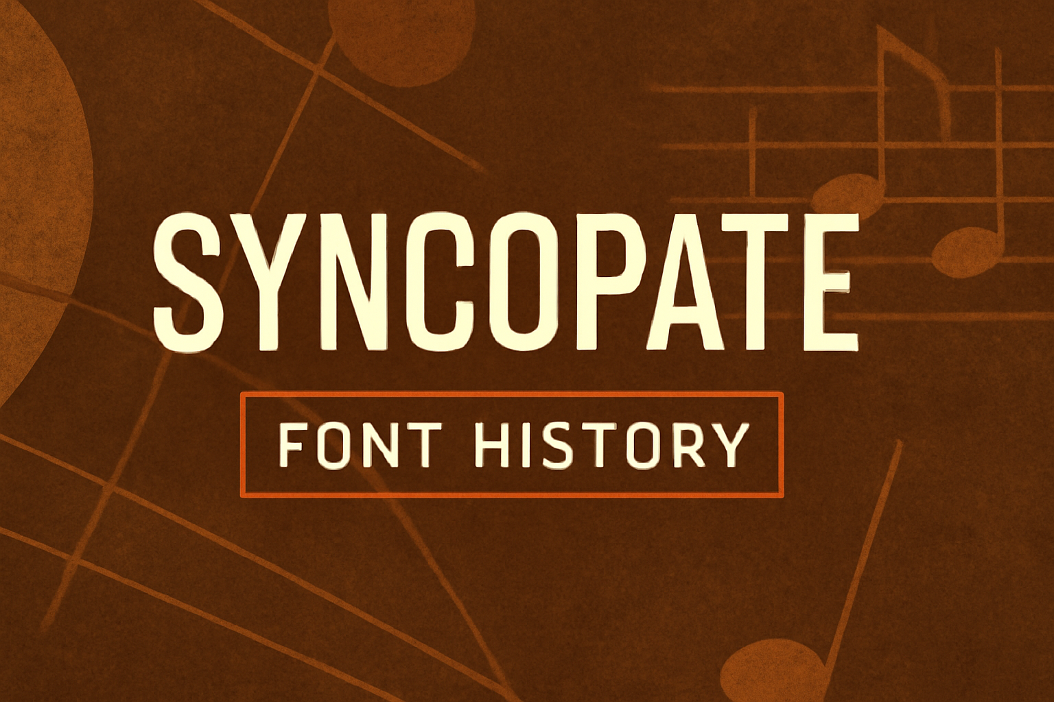 Syncopate (Font History)
